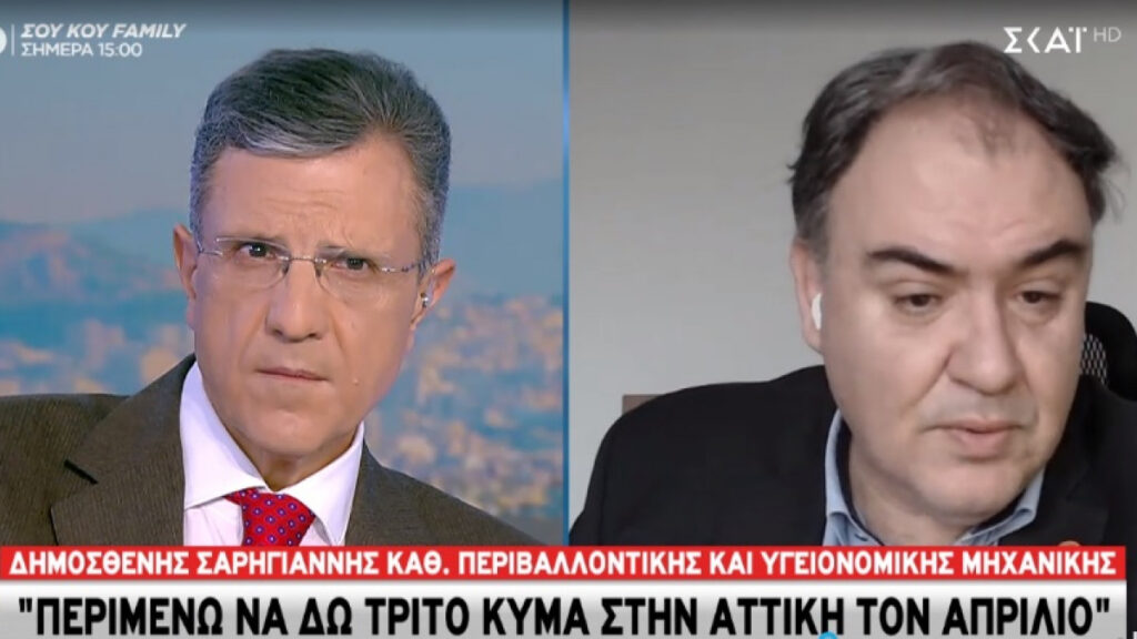 Σαρηγιάννης: Περιμένω να δω τρίτο κύμα στην Αττική τον Απρίλιο